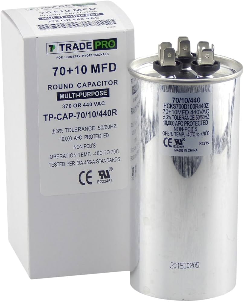 HEATINGVARIOUSMFG-GENERIC HEATINGVARIOUSMFG-GENERIC 70/10MFD-440V Capacitor