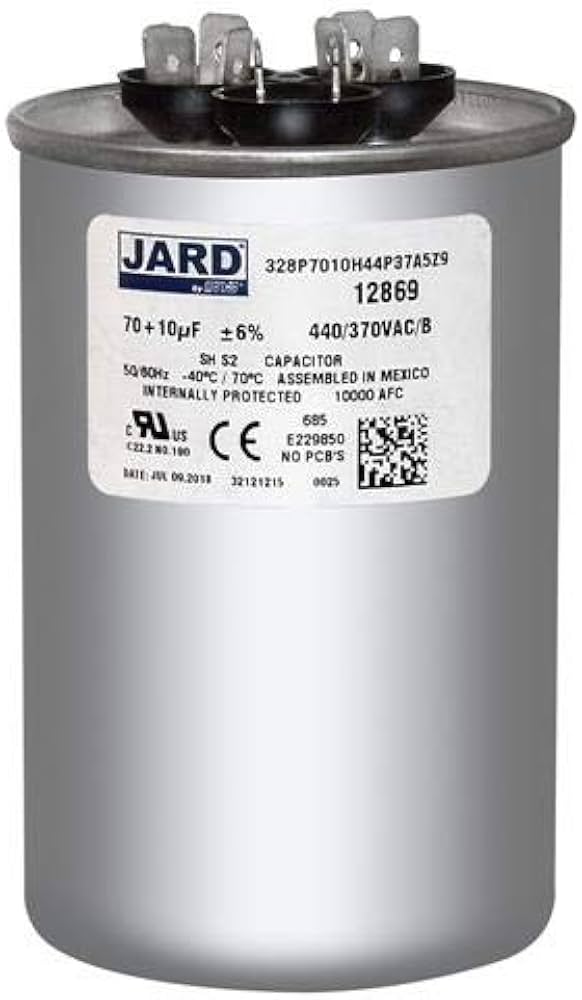 HEATINGVARIOUSMFG-GENERIC HEATINGVARIOUSMFG-GENERIC 70/10MFD-440V Capacitor