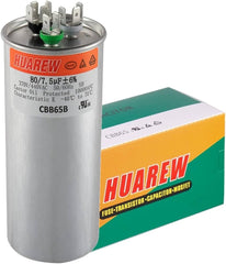 HEATINGVARIOUSMFG-GENERIC HEATINGVARIOUSMFG-GENERIC 80/7.5MFD-440V Round Dual Run Capacitor