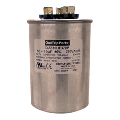 HEATINGVARIOUSMFG-GENERIC HEATINGVARIOUSMFG-GENERIC 55/10MFD-440V Dual Run Capacitor