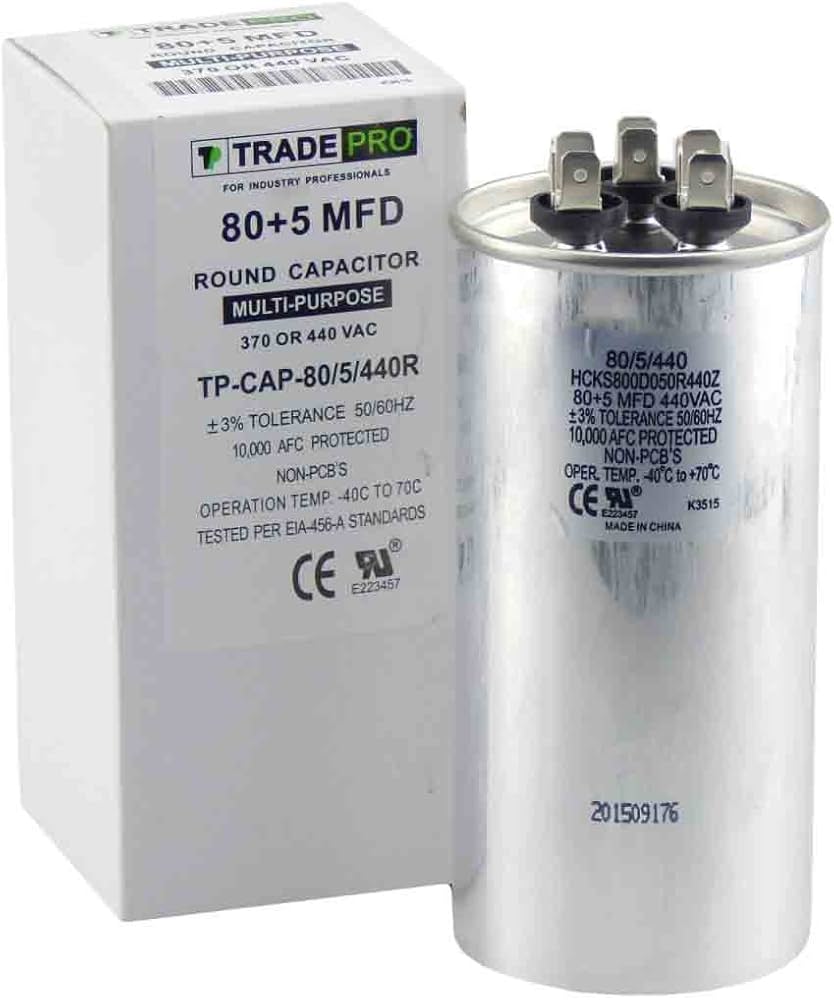 HEATINGVARIOUSMFG-GENERIC HEATINGVARIOUSMFG-GENERIC 80/5MFD-440V Capacitor