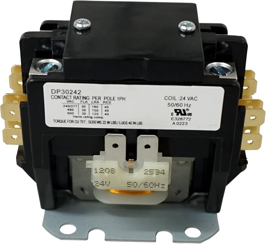 HEATINGVARIOUSMFG-GENERIC HEATINGVARIOUSMFG-GENERIC DP30242 Contactor 30A 24V 2 Pole