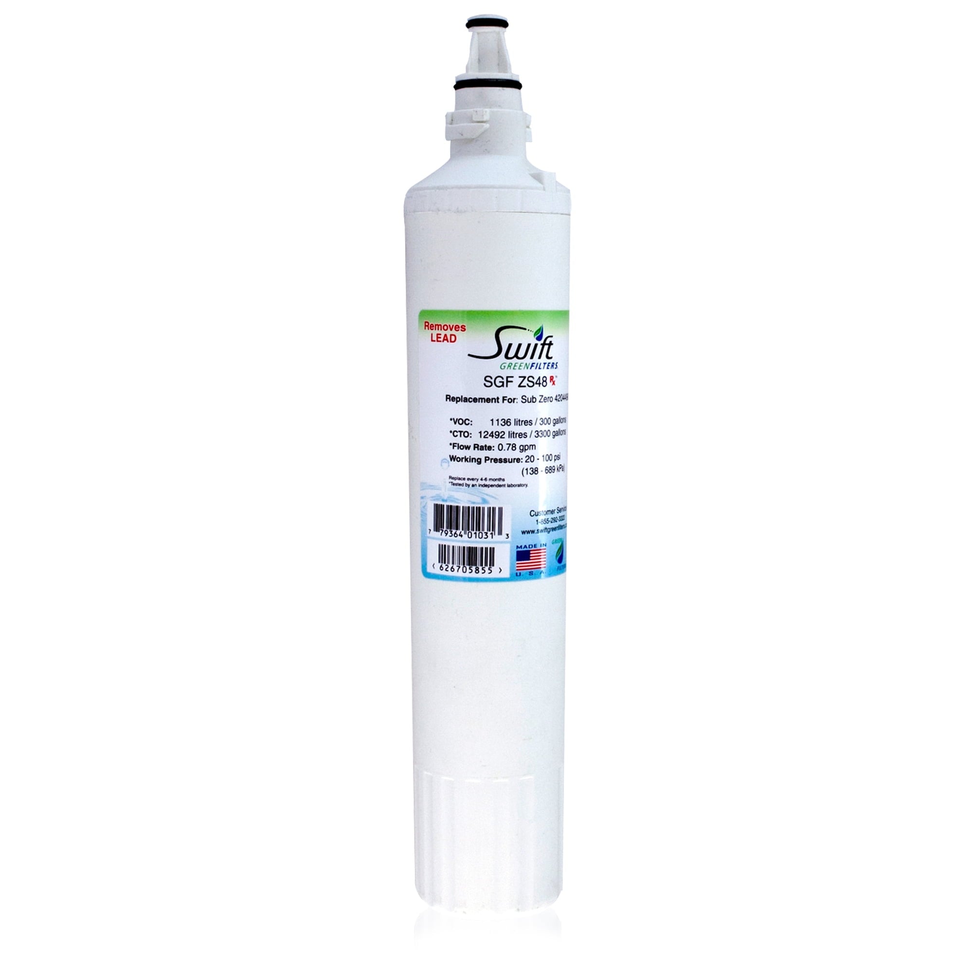 HEATINGVARIOUSMFG-GENERIC HEATINGVARIOUSMFG-GENERIC SGF-ZS48 Refrigerator Water Filter