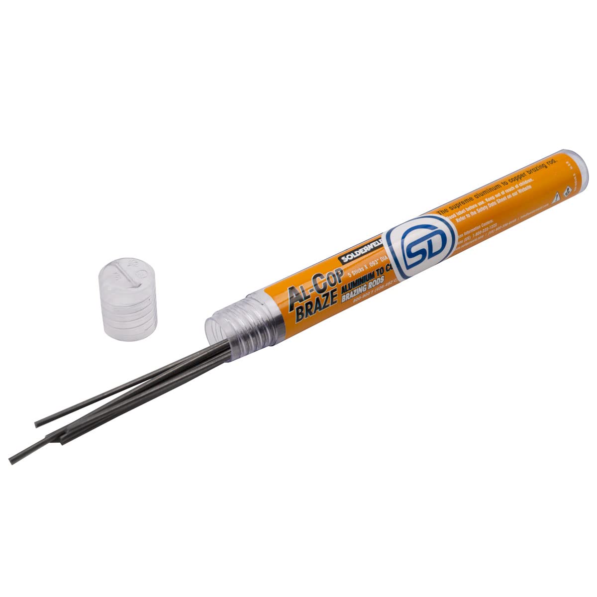 HEATINGVARIOUSMFG-GENERIC HEATINGVARIOUSMFG-GENERIC SW-ALCU5.5 Al-Cop Braze - Aluminum to Copper Brazing 5 Rod Pack