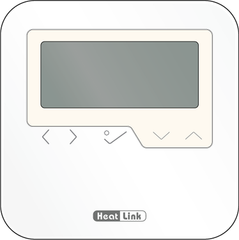 HEATLINK HEATLINK 46645 Heatlink Wired Digital Timer Thermostat Power 24 VAC Replacement MPN