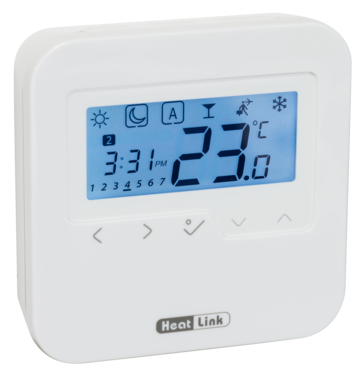 HEATLINK HEATLINK 46645 Heatlink Wired Digital Timer Thermostat Power 24 VAC Replacement MPN