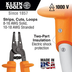 KLEIN TOOLS Klein Tools 11055-VAC Kurve Wire Stripper/Cutter