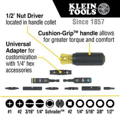 KLEIN TOOLS Klein Tools 32527HD KNECT 11-in-1 Impact-Rated HVAC Screwdriver/Nut Driver
