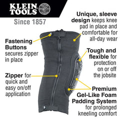 KLEIN TOOLS Klein Tools 60629-VAC Tough-Flex Knee Pad Sleeves