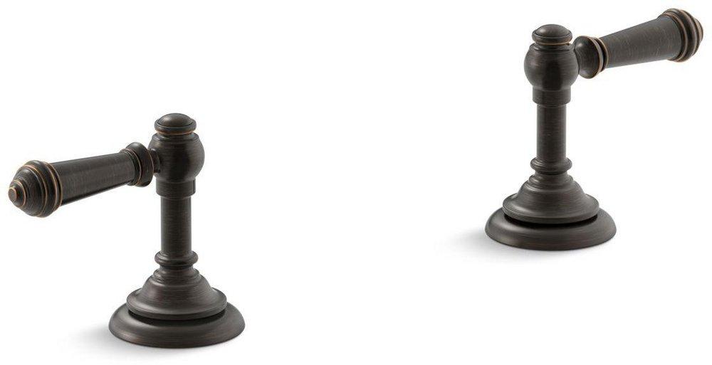 KOHLER KOHLER 98068-4-2BZ Artifacts Bathroom Sink Lever Handles in Oil Rubbed Bronze