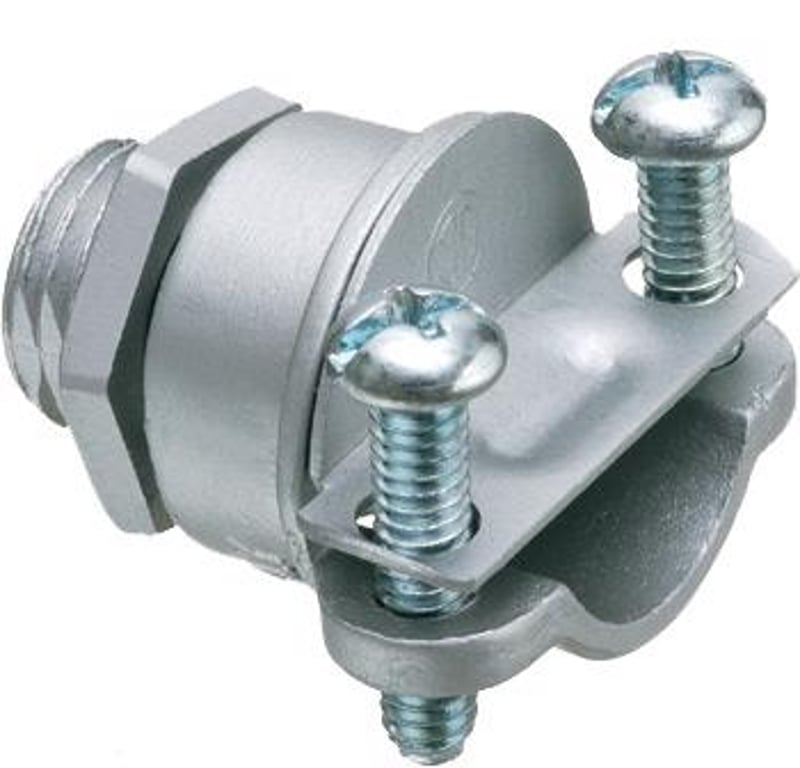 ARLINGTON Arlington 4200 All Purpose Cable Connector with Locknut, 3/8 in Trade, 1/4 in Knockout, 0.225 to 0.612 in Cable Openings