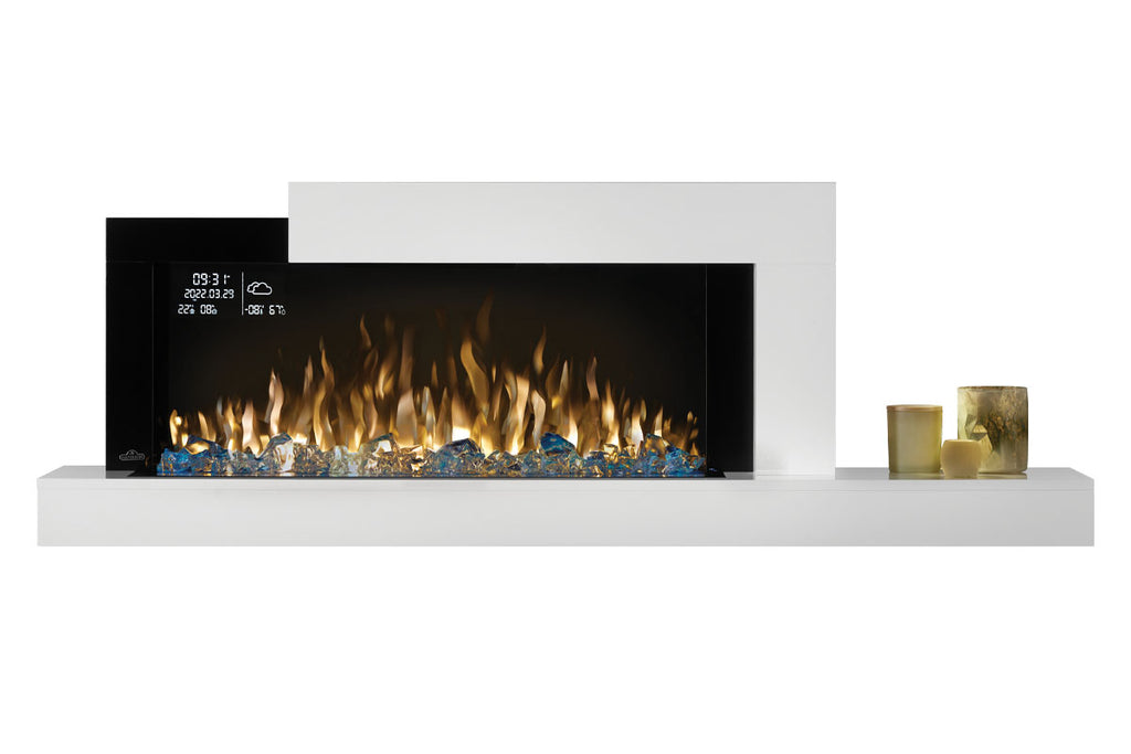 CONTINENTAL CONTINENTAL NEFP32-5019W Napoleon Stylus Cara Elite Connected Wall Hanging Electric Fireplace