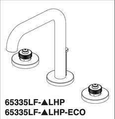 DELTA Delta 65335LF-NKLHP Brizo Litze Widespread Lavatory Faucet