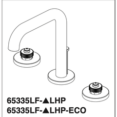 DELTA Delta 65335LF-NKLHP Brizo Litze Widespread Lavatory Faucet