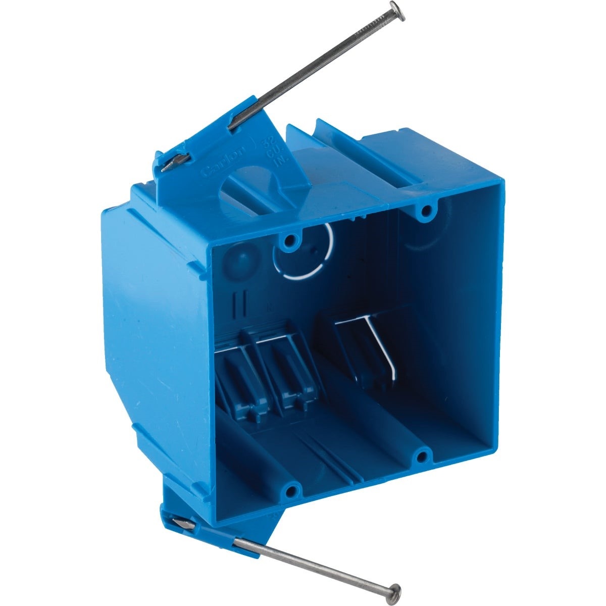 ABB ABB B232ACP 2-Gang Nail-On New Work Outlet Box with Nails Contract Blue