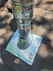 AMERIVENT AMERIVENT 3000 AMERIVENT Gas Vent Pipe 3000 3inch Duct 3 ft Lg Pipe Section Dia L
