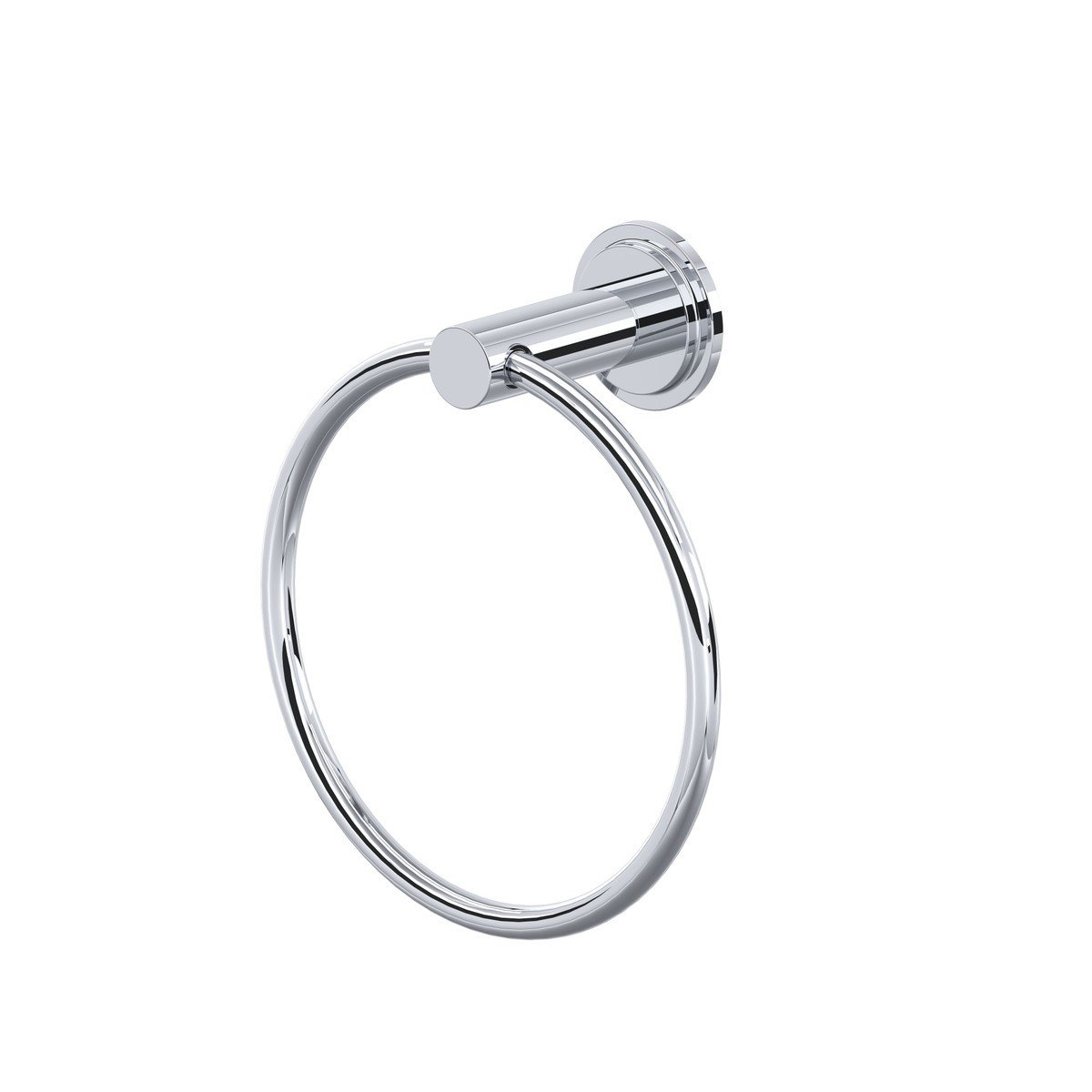 ROHL ROHL AA7BN Arca 6 1/4 Inch Single Towel Ring Brushed Nickel