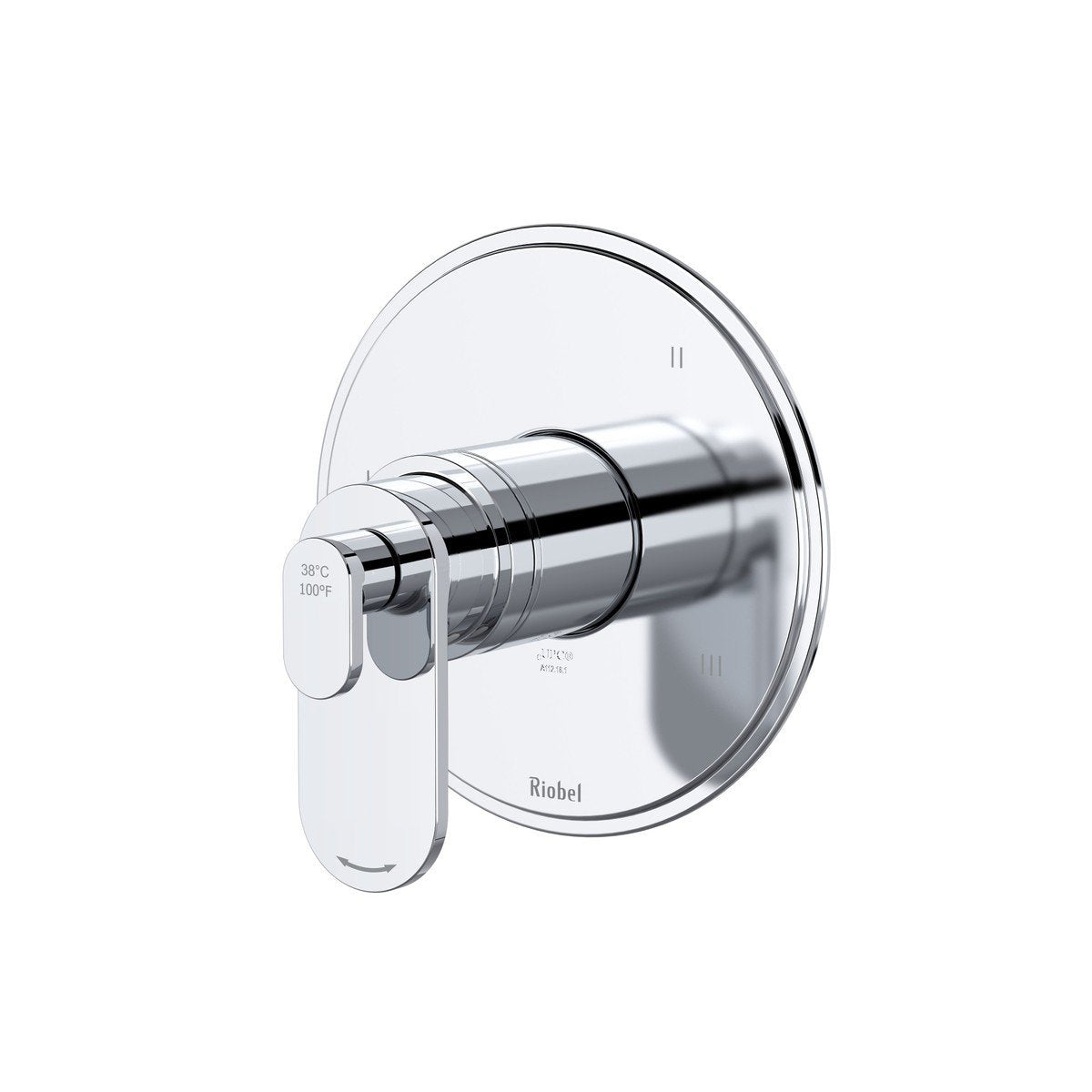 ROHL ROHL TAA47BK Arca 6-Inch Thermostatic and Pressure Balance Trim Black