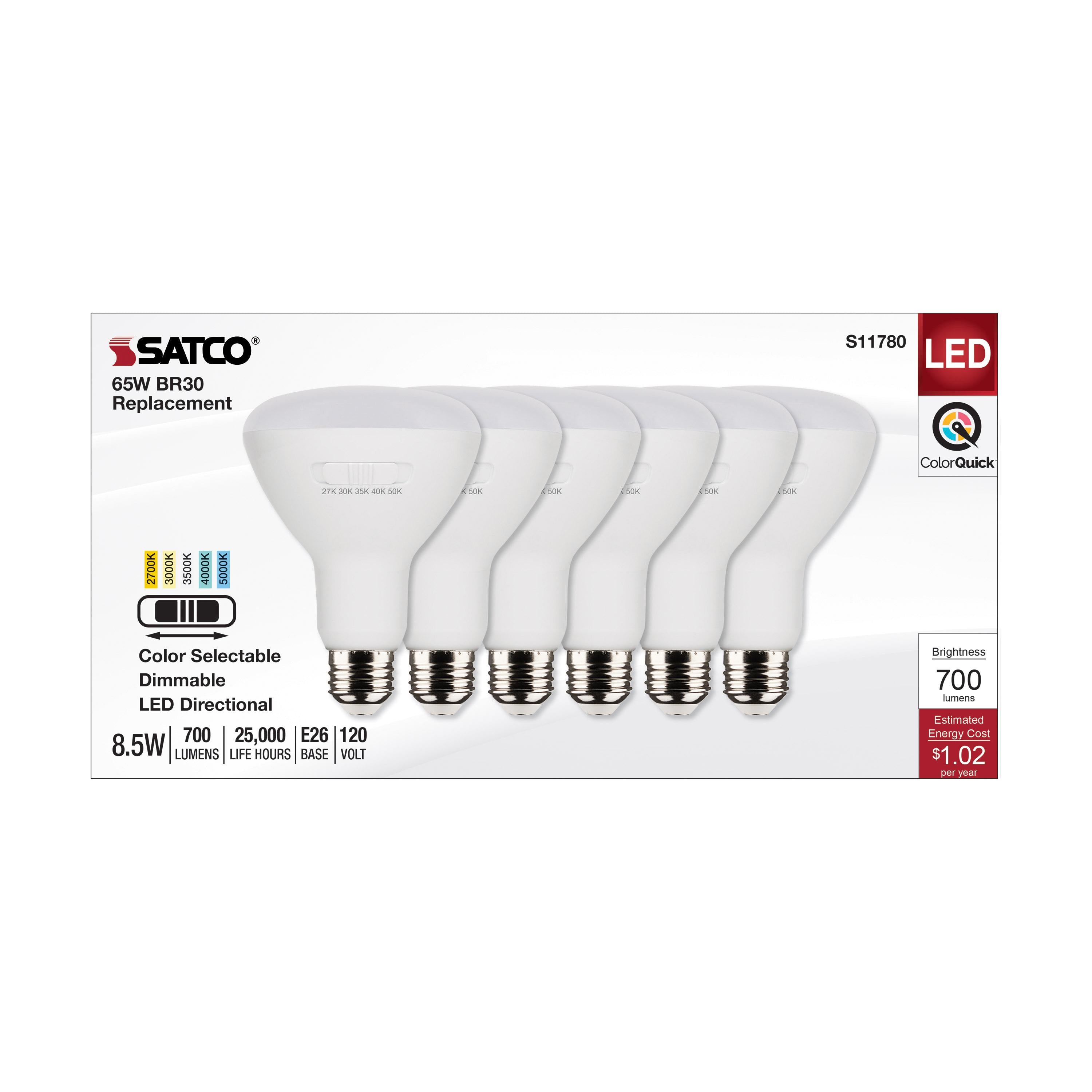 SATCO-NUVO SATCO S11780 Dimmable Lamp 8.5 W 65 W Incandescent Equivalent