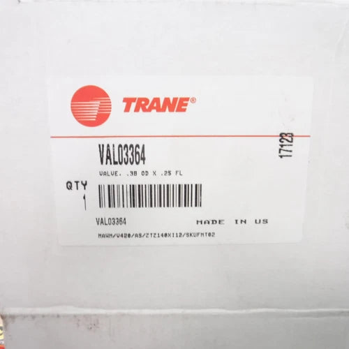 TRANE Trane VAL03364 Valve .38 OD X .25 FL