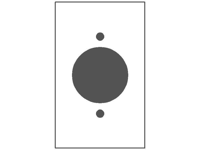 MULBERRY METAL PRODUCTS Mulberry Metal Products 99229 1-Gang TL Round Receptacle Wallplate 30A (Standard 4.5 x 2.75 in)
