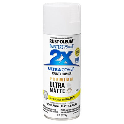 RUST-OLEUM Rust-oleum 331181 Ultra Matte Spray Paint 12 Oz White
