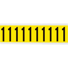 BRADY Brady 3440-1 34 Series Number Label 2 in (Card of 10)