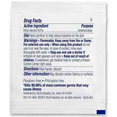 GOJO Gojo GOJ90211M Purell Individually Wrapped Hand Sanitizing Wipes Case of 1000 Replacement 9021-1M