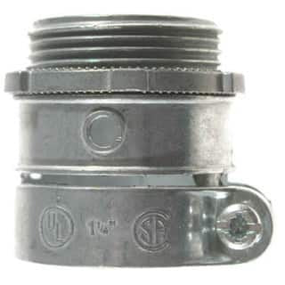 HALEX Halex 90421 1/2 In. Straight Squeeze Armored Cable/Conduit Connector (Pack)