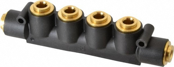 PARKER Parker 24M-6-6 Manifold 3/8 Inch 6 Port Nptf Glass Filled Nylon