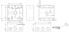 MULBERRY METAL PRODUCTS Mulberry 30269 2-Gang Weatherproof Box (7 x 1/2 in Hubs) (fka R-DOT 2IH7-1)