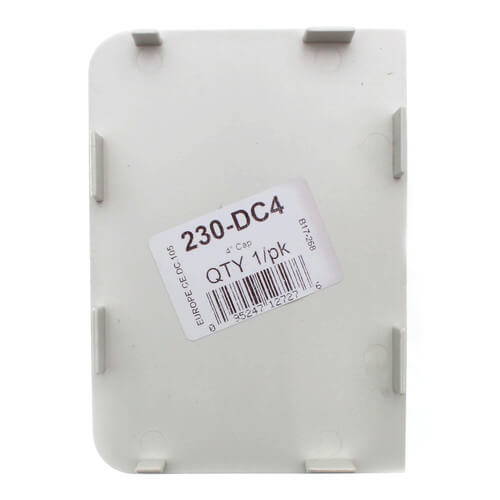 DIVERSITECH DiversiTech 230-DC4 SpeediChannel 4 Inch Cap End Fitting for Line Set Cover System