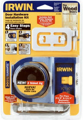 IRWIN Irwin 3111002 Door Lock Installation Kit Metal Wood