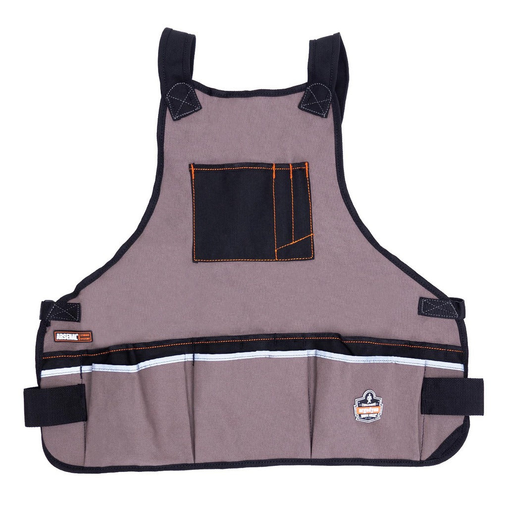ERGODYNE Ergodyne 13690 Disposable Pocket Apron 16 Pocket Gray