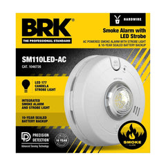 BRK BRK 1046726 Hardwired Smoke Alarm with LED Strobe