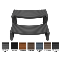 CONFER PLASTICS Confer Plastics HS2-LBG Handi-Step Spa Steps - Gray