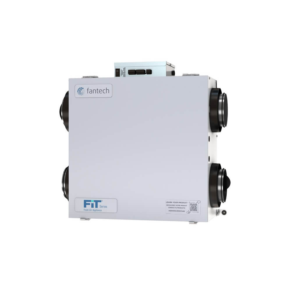 FANTECH Fantech 463401 Fit 120E Energy Recovery Ventilator Low Profile (127 CFM)