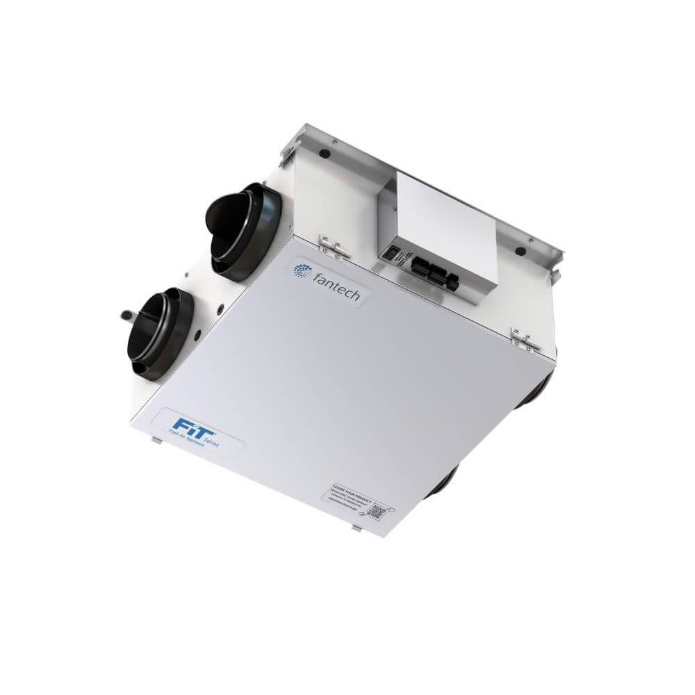 FANTECH Fantech 463401 Fit 120E Energy Recovery Ventilator Low Profile (127 CFM)