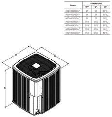 AMANA Amana ASZH402410 Amana Split Heat Pump 14.3 SEER2, Single Stage