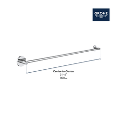GROHE Grohe 403862431 Towel Bar in Matte Black