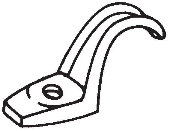 SEPCO SEPCO 133 3/4-Inch Steel 1-Hole Click-On Strap