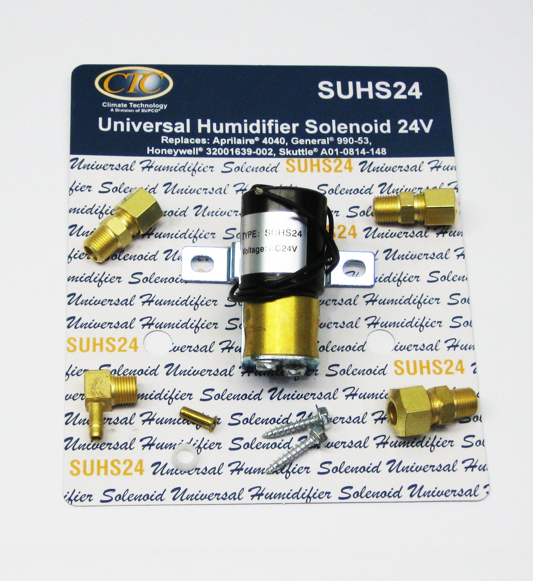 SUPCO SUPCO UHS24 Universal Humidifier Solenoid Valve Replacement Kit