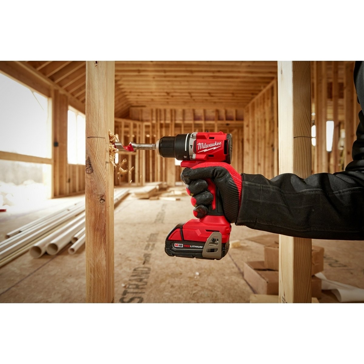 MILWAUKEE Milwaukee Tool 3602-20 M18 Compact Brushless 1/2 Hammer Drill/Driver