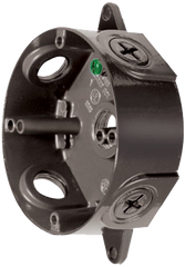 RAB DESIGN LIGHTING Rab Design Lighting VXCB 4 X1-5/8 Inch Black Die-Cast Aluminum Round Weatherproof Outlet Box