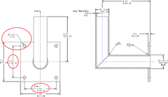RAB DESIGN LIGHTING Rab Design Lighting MAB Bronze Steel Right Angle Wall Mount Floodlight Bracket