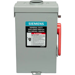 SIEMENS INDUSTRY Siemens GF321NRA 30A Series A Double-Break Enclosed Safety Switch, 3-Pole, 4-Wire, NEMA 3R