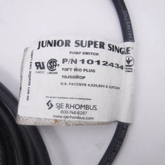 SJE RHOMBUS SJE Rhombus SJE1012434 SJE Rhombus Pump Switch 1 HP 230 VAC SJE 1012434