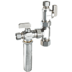 DAHL VALVE Dahl Valve E33-5001 Dual Shut-Off Valve 5/8 x 3/8 Compression x Compression