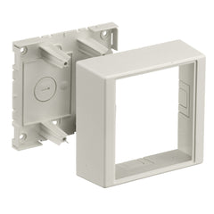 HUBBELL Hubbell PT12TGB 2-Gang 4.9 x 5.06 x 1.91 Inch Office White Raceway Deep Box