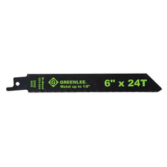 GREENLEE Greenlee 353-624 Reciprocating Saw Blade 6 x 3/4 x 0.35 Bi-Metal 24 TPI